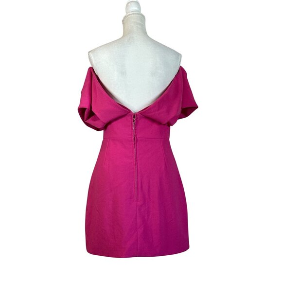 Line & Dot Amore Mini Dress in Pink Large New Womens Off the Shoulder Party - Picture 6 of 11